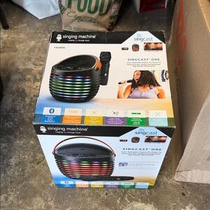 Singing Machine SingCast One Party Speaker with Mic - Multicolor